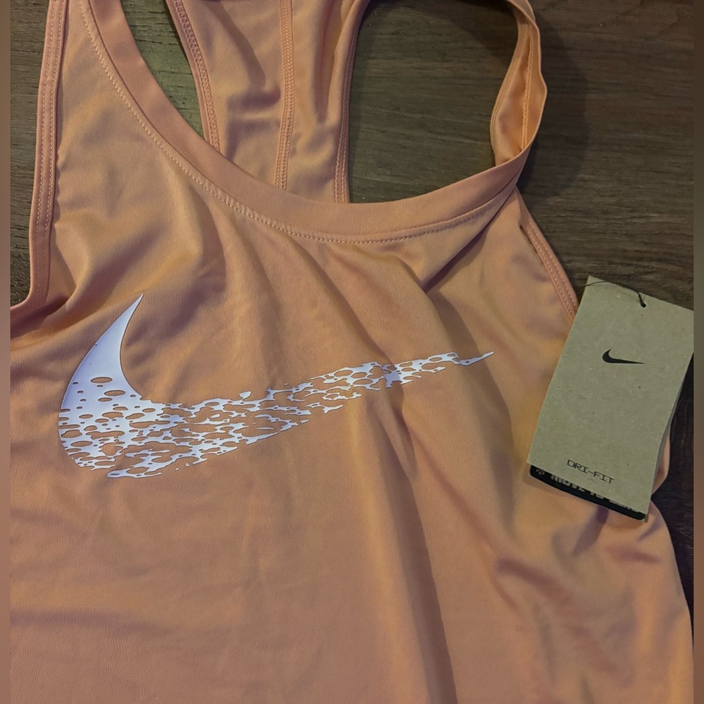 Nike Swoosh Women's Running Tank Top (Madder Root/White) Size XS NWT - Picture 5 of 8